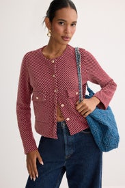 Condor Collarless Cardigan by Aldomartins