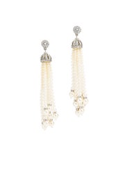 Pearl Tassel Earrings by Ben-Amun