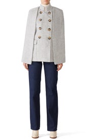 Grey Jewel Cape by ELLIATT