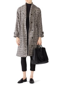 Grey Marled Coat by HALSTON