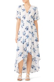 Floral Faux Wrap Maxi by Moon River