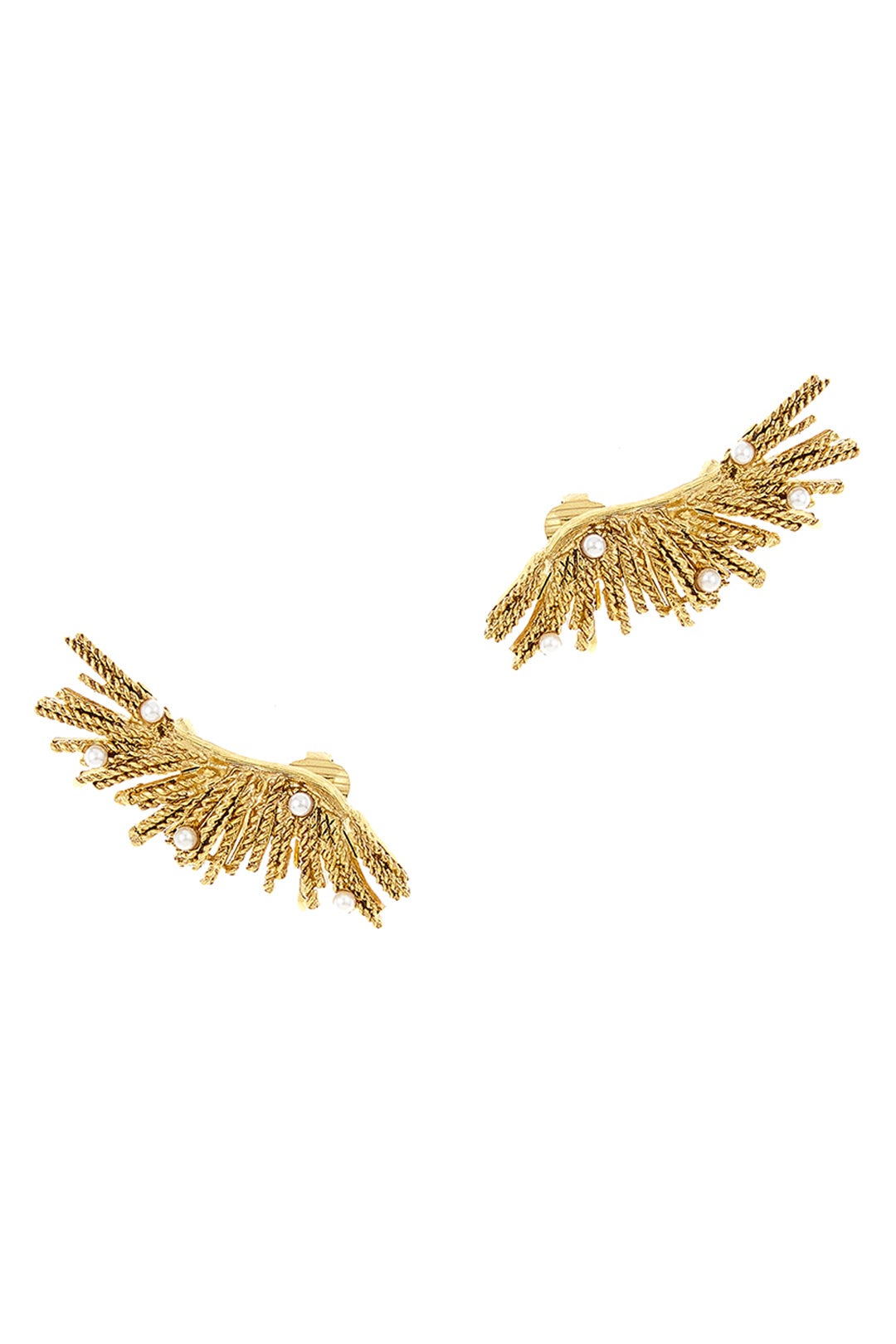 Pearl Burst Cuff Earrings by Oscar de la Renta