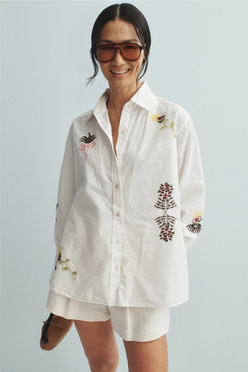 Embroidered Girlfriend Shirt by Scotch & Soda - Photo 0