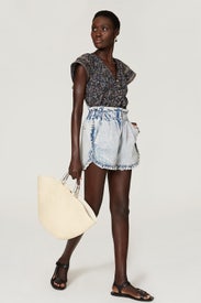 Dax Acid Wash Denim Shorts by Sea New York