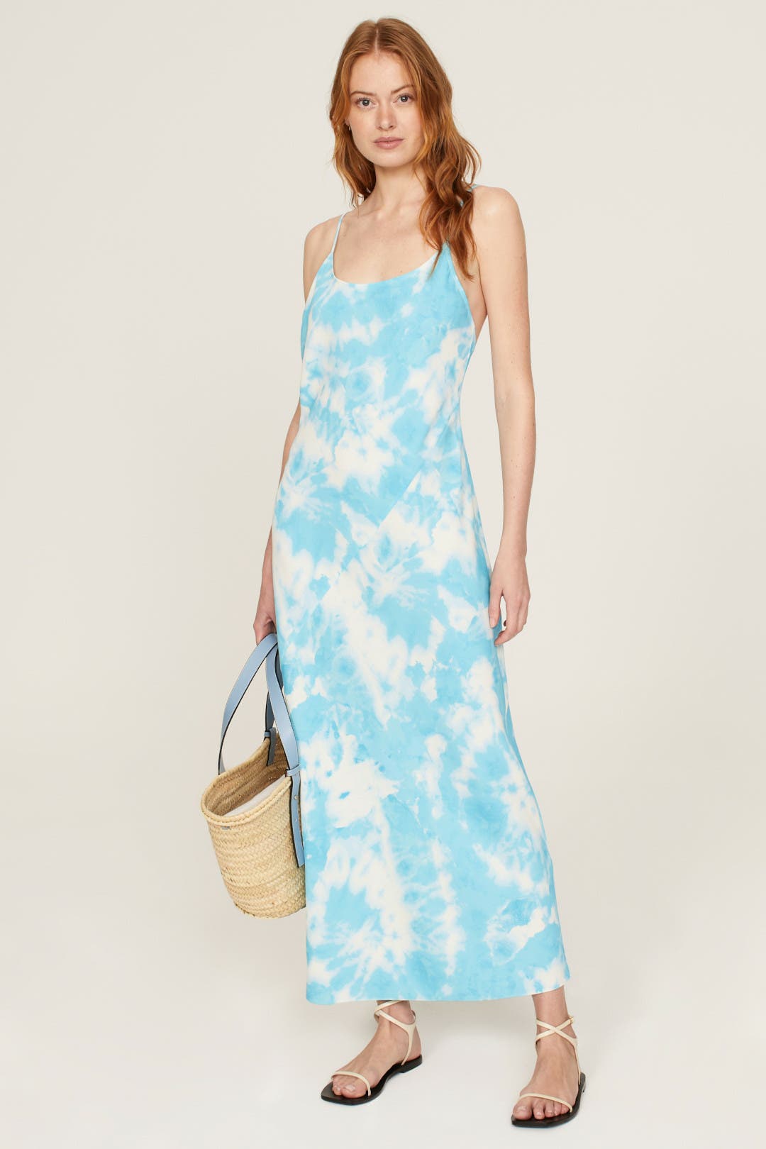 Blue tie dye dress hotsell