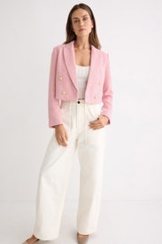 Double Breasted Tweed Blazer by Derek Lam 10 Crosby x RTR