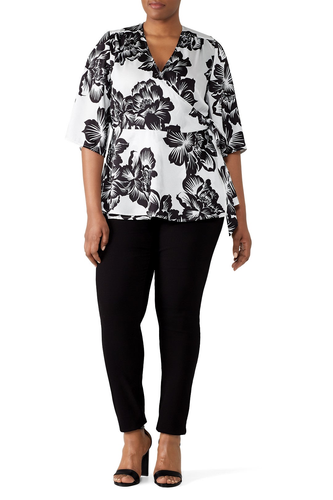 Pleated Wrap Top by ELOQUII 0