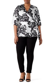 Pleated Wrap Top by ELOQUII