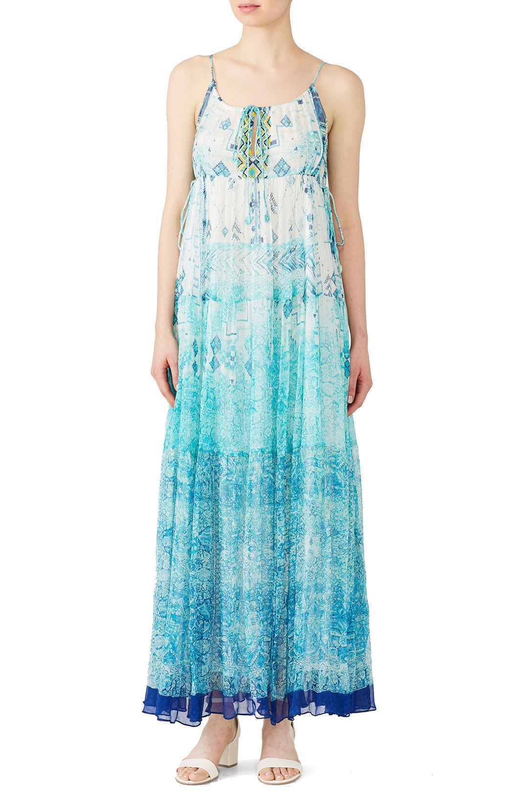 Blue Moiety Maxi by Hemant & Nandita 0