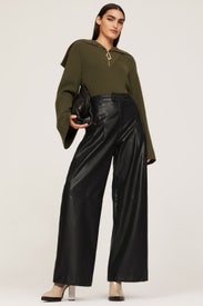 Mika Faux Leather Pants by Line + Dot