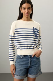 Striped Logo Knit Sweater by Lauren Ralph Lauren