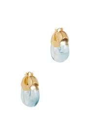 Transparent Blue Hoops by Lizzie Fortunato