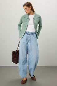 Oversize-Collar Cardigan Sweater by Madewell