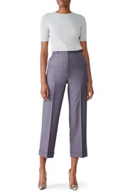 Lavender Straight Cuff Pants by Theory