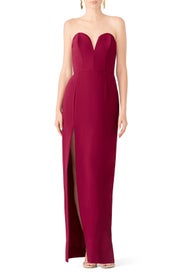 Fuchsia Sweetheart Gown by Amanda Uprichard