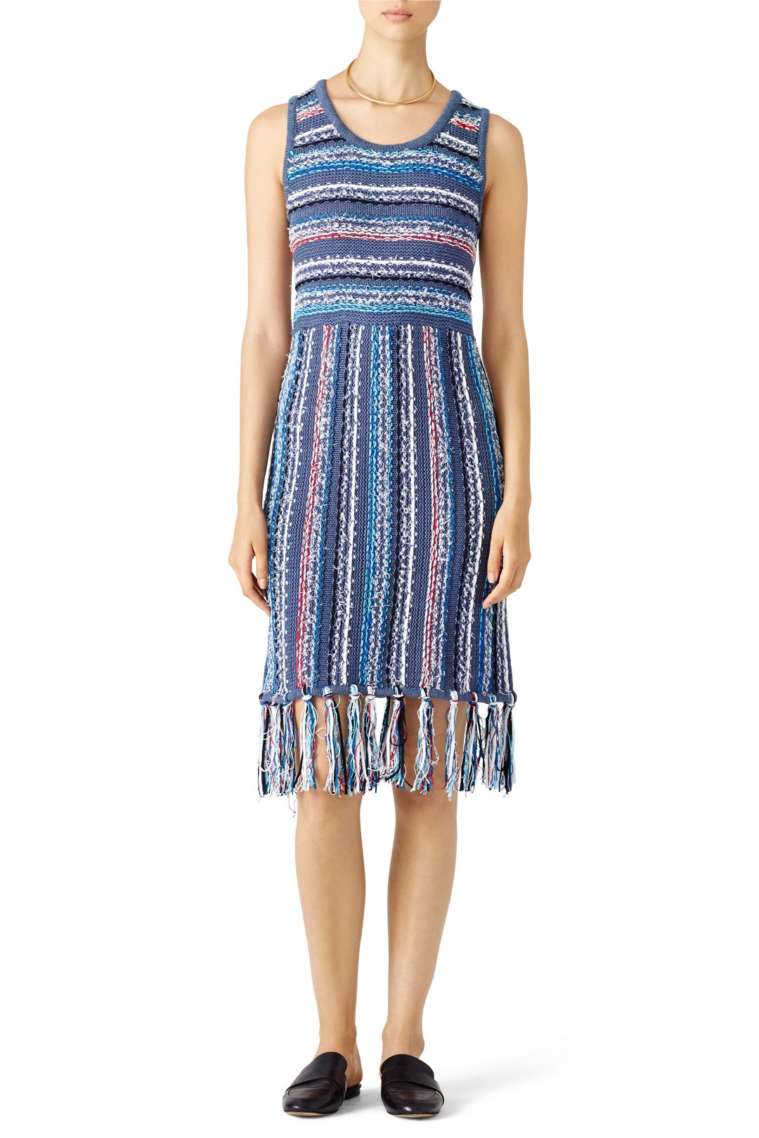 Tasseled Hem Dress by Derek Lam 10 Crosby 0