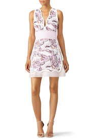 Wavy Paisley Shift by Giambattista Valli