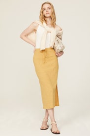 Liliana Midi Skirt by SIMKHAI