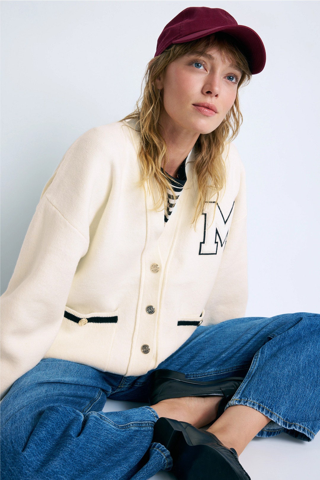 Long Cardigan with Embroidery by Maje 0