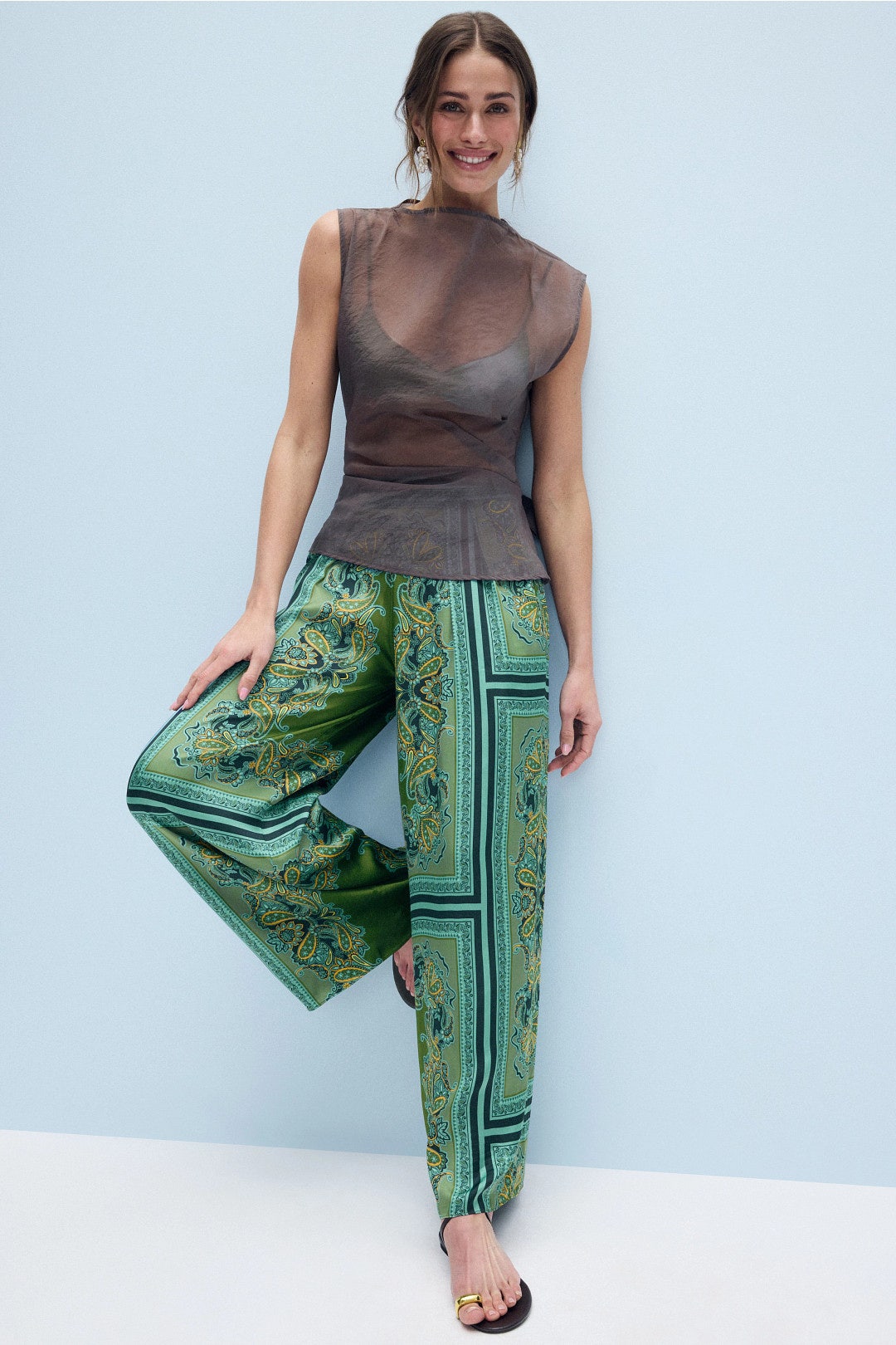 Selena Wide Leg Trousers by MISA Los Angeles 0