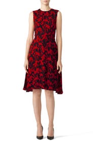 Iris Print Anna Dress by Milly