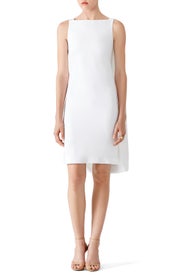 White Cape Dress by Osman
