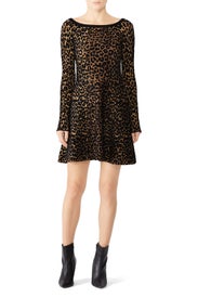 Leopard Roawn Dress by Ronny Kobo