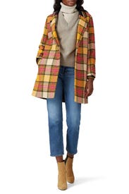 Plaid Checked Coat by Scotch & Soda