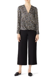 Faux Wrap Floral Blouse by Slate & Willow