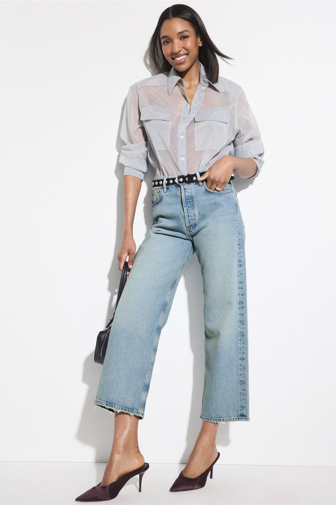 Ren High Rise Wide Leg Jeans by AGOLDE 0