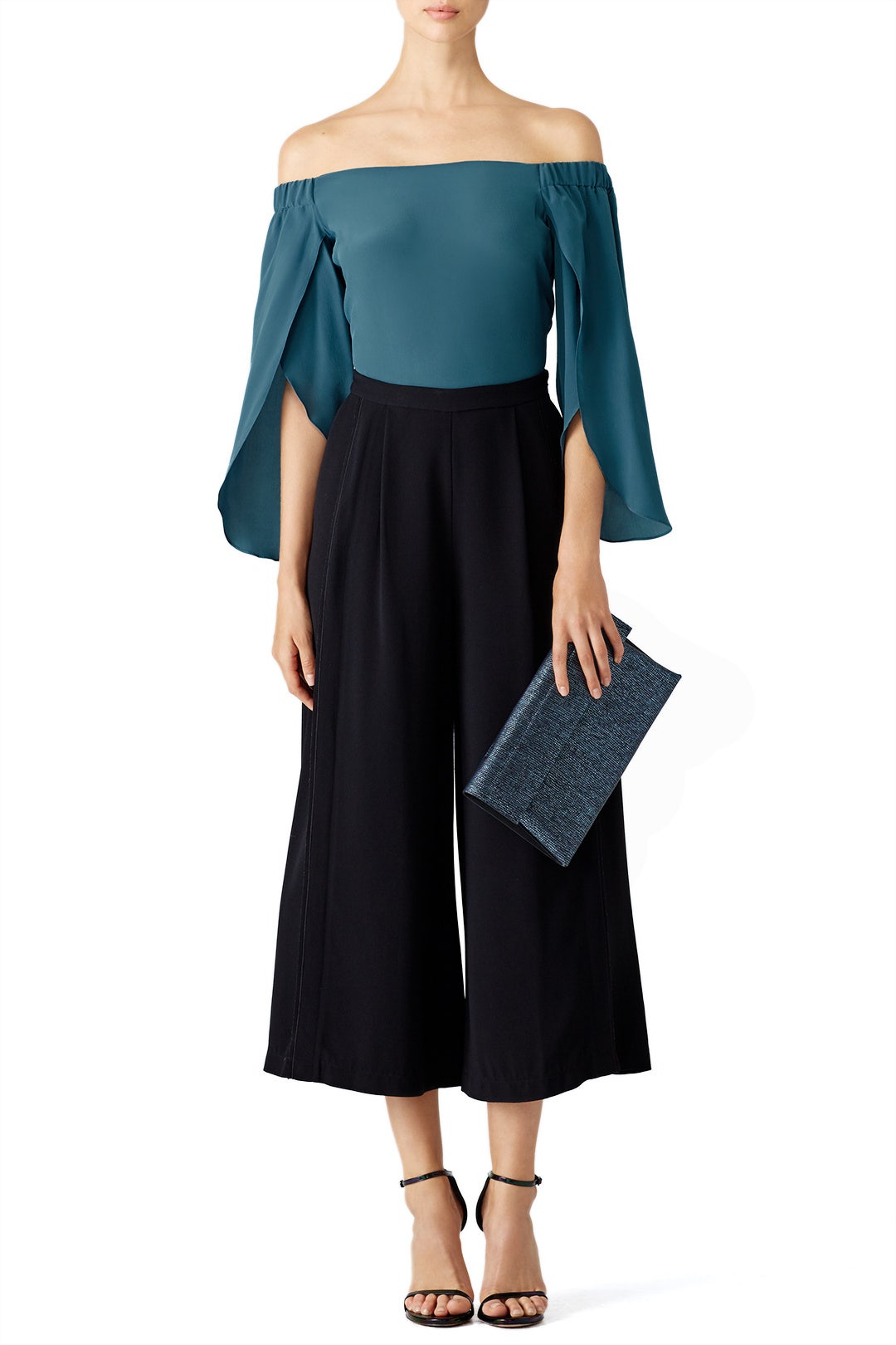 Teal Off Shoulder Top by Bailey 44 0