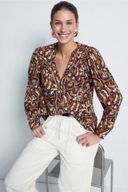 Onada Aniam Print Top by ba&sh