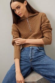 Cable Knit Sweater by Club Monaco