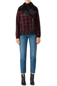 Red Wood Moto Jacket by Greylin