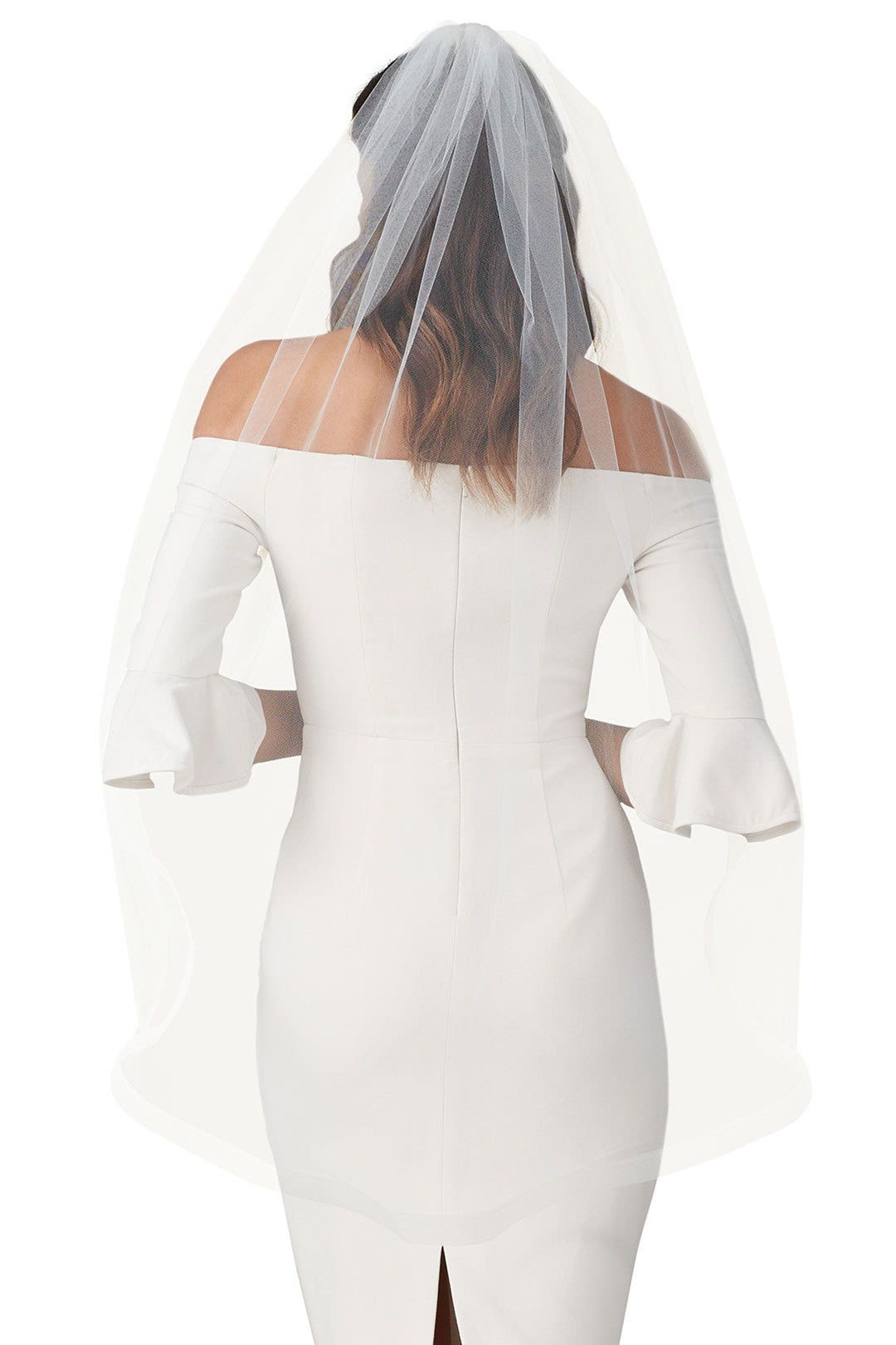 Light Ivory Fingertip Veil by Ever by Happily Ever Borrowed