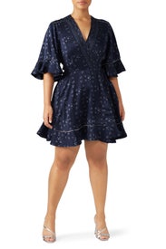 Cross Stitch Wrap Dress by SIMKHAI