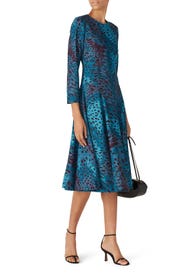 Blue Cheetah Dress by Natori