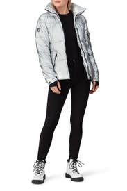Silver Lexi Puffer Coat by NOIZE