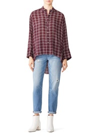 Plaid Elenna Top by Cinq à Sept