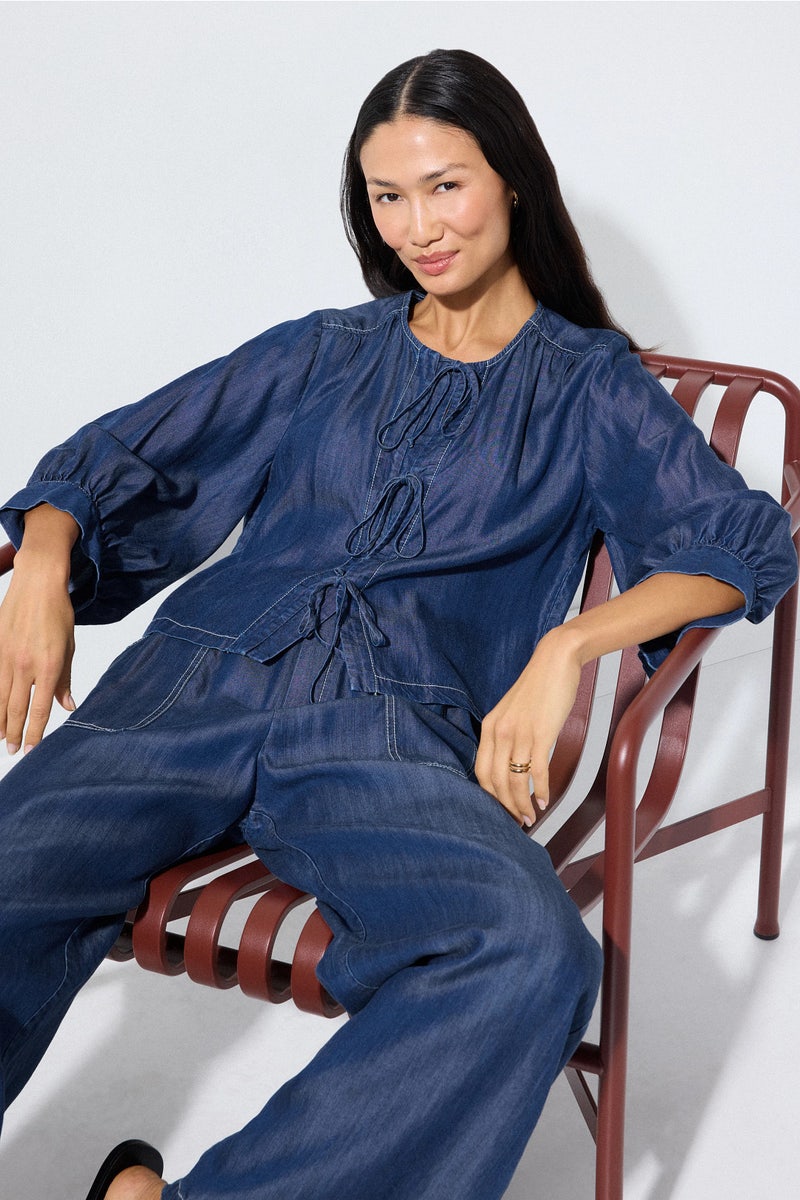 Cassie Lantern Sleeve Top by Fifteen Twenty - Photo 0