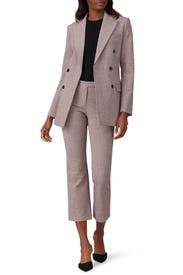 Red Multi Cropped Pants by Theory