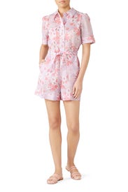 Pink Floral Romper by byTiMo