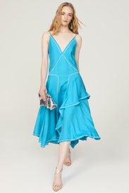 Aqua Midi Dress by Esteban Cortazar x RTR