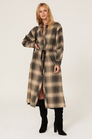 Ardine Plaid Shirtdress by Joie
