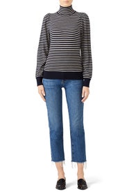 Blue Striped Sweater by La Vie Rebecca Taylor