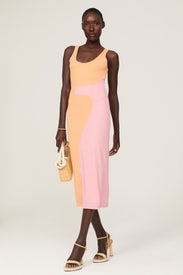 Colorblock Midi Dress by Louna