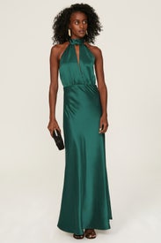 Halter Cutout Gown by Something Navy