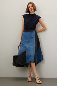 Elena Denim Skirt by Sea New York