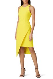 Yellow Asymmetric Sheath by Toccin