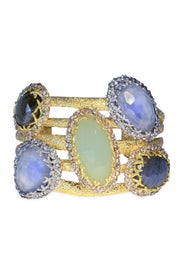 Cerulean Jewel Box Cuff by Alexis Bittar